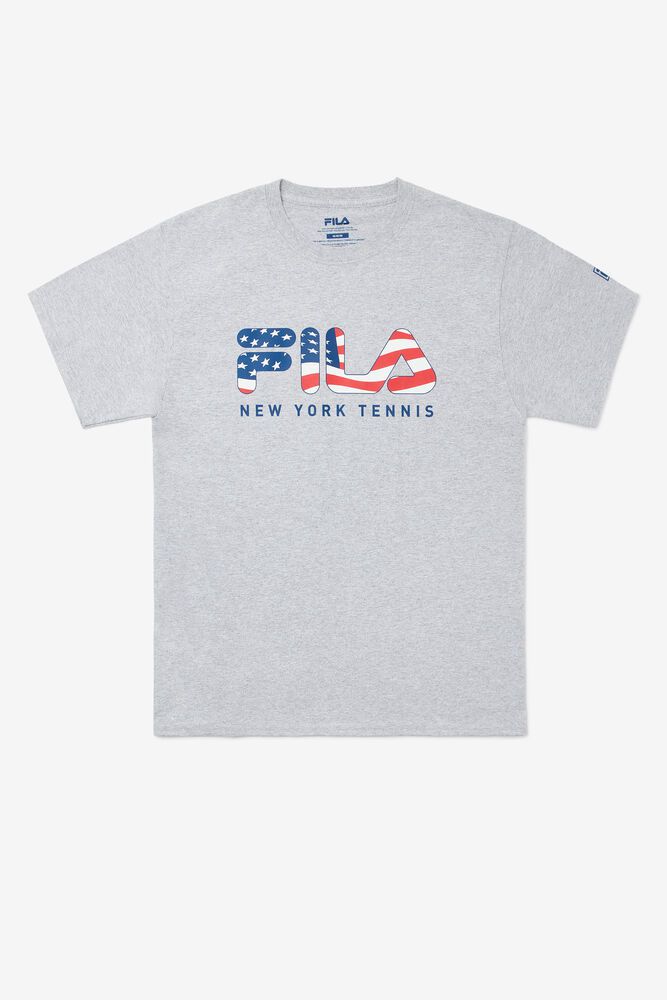 Fila T Skjorte Herre Grå Nyc Flag 610743-BFZ